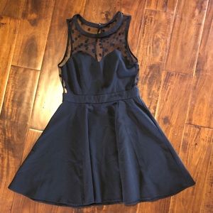 Polka Dot Black Dress